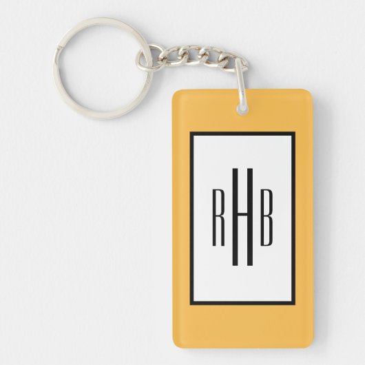 カスタムYOUR Photo & Monogram Keychainピンナップガール キーホルダー (正面)