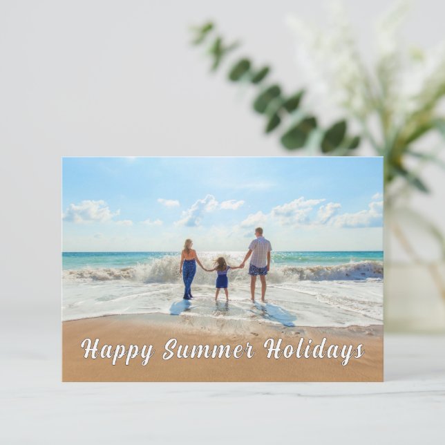 カスタムYour Photo Summer Holidaysカード (スタンド正面)