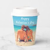 カスタムYour Photo Valentine's Day紙カップ 紙コップ (裏面)