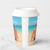 カスタムYour Photo Valentine's Day紙カップ 紙コップ (右)