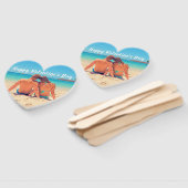 カスタムYour Photo Valentine's Day Hand Fan ハンドファン (組立なし)