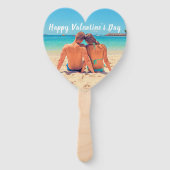 カスタムYour Photo Valentine's Day Hand Fan ハンドファン (正面)