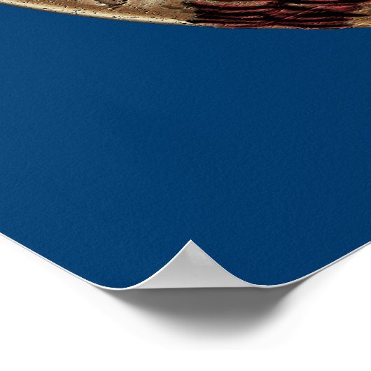 カスタムYOUR TEXT and COLORSと野球ポスター ポスター (角)