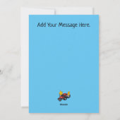 カスタムYour Text Flaming Car シーズンカード (裏面)