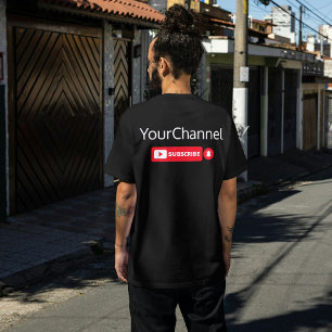 カスタムYouTubeチャンネル名Tシャツ Tシャツ