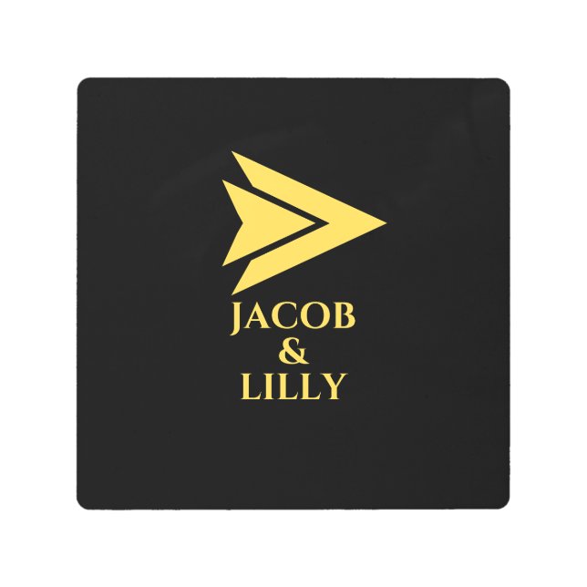 カスタムZazzleの金属彫刻&デコール メタルプリント (正面)