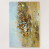 カスターの戦い チャールズ・マリオン・ラッセル 1903 ジグソーパズル (縦)