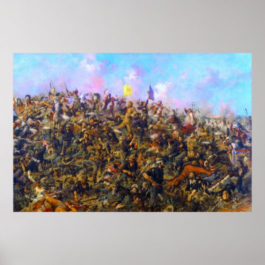 カスターの最後のスタンドエドガー・サミュエル・パクソン1899 ポスター (正面)