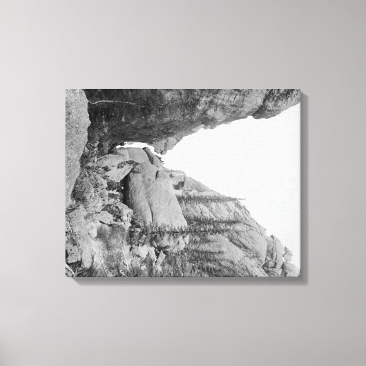 カスターシティ近郊のガルフでのサンデーピクニックホテル キャンバスプリント (正面)