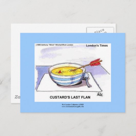 カスターズ最後のフランおもしろい漫画はがき ポストカード (正面/裏面)