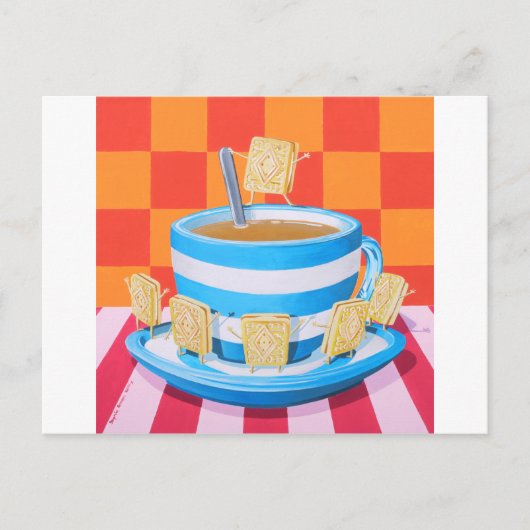 カスタードクリームティー ポストカード (正面)