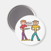 カスタードパイイン顔 マグネット (正面/裏面)