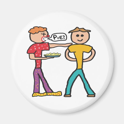 カスタードパイイン顔 マグネット (正面)