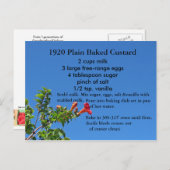 カスタード焼いたレシピはがき ポストカード (正面/裏面)