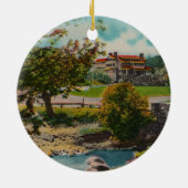 カスター州パークゲームロッジオーナメント セラミックオーナメント (裏面)
