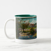 カスター州パークゲームロッジコーヒーマグ ツートーンマグカップ (左)