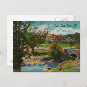 カスター州パークゲームロッジハガキ ポストカード (正面/裏面)