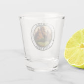 カスター州パークサウスダコタトラベルアートヴィンテージ ショットグラス (裏面)