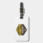 カスター州パークサウスダコタ ラゲッジタグ (正面縦)