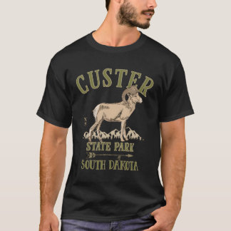 カスター州パークビゴンシープサウスダコタスーヴ Tシャツ
