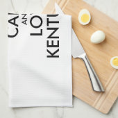 カスタ保マイズCALMとLOVE KENTUCKY キッチンタオル (四つ折り)