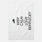 カスタ保マイズCALMとLOVE KENTUCKY キッチンタオル (縦)