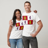 カスティリャyレオン(スペイン)の旗 tシャツ (ユニセックス)