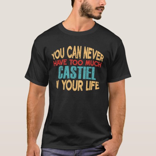 カスティーおもしろいル名パーソナライズされたのジョーク項目 Tシャツ (正面)