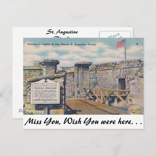 カスティージョデサンマルコス ポストカード (正面/裏面)