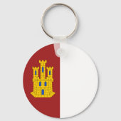 カスティーリャ・ラ・マンチャコート・オブ・アームズ – スペイン キーホルダー (正面)