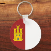 カスティーリャ・ラ・マンチャコート・オブ・アームズ – スペイン キーホルダー (正面)