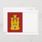 カスティーリャ・ラ・マンチャ国旗 ポストカード (正面/裏面)