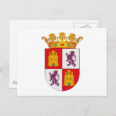 カスティーリャYレオンのコート・オブ・アームズ ポストカード (正面/裏面)
