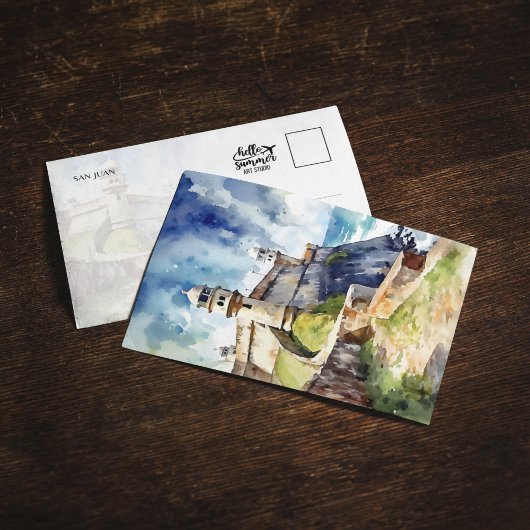 カスティーリョサンフェリペデルモロプエルトリコポストカード 招待状