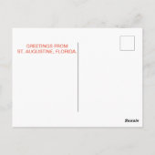 カスティーリョデサンマルコス聖オーガスティンフロリダ ポストカード (裏面)