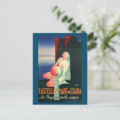 カステランマーレディスタビアナポリヴィンテージ ポストカード (スタンド正面)