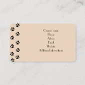カステリーベージュカラー用のカスタマイズ可能な名刺 名刺 (裏面)