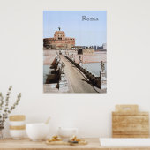 カステルサンタンジェロ、ローマ（1900年頃） ポスター (キッチン)