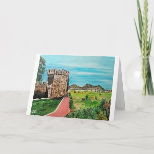 カステルデベニサノ絵を描ズバイアルフレッドキツネ カード (正面)