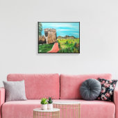 カステルデベニサノ絵を描ズバイアルフレッドキツネ キャンバスプリント (インサイチュ (リビング))