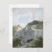 カステルトンの城と洞窟の景色 ポストカード (正面/裏面)