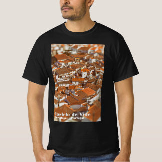 カステロ・デ・ヴィデ・ルーフトップス。ポルトガル，アレンテホ。 Tシャツ