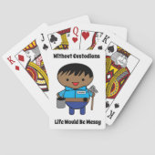 カストディオン小使い人生の汚れた黒男 トランプ (裏面)