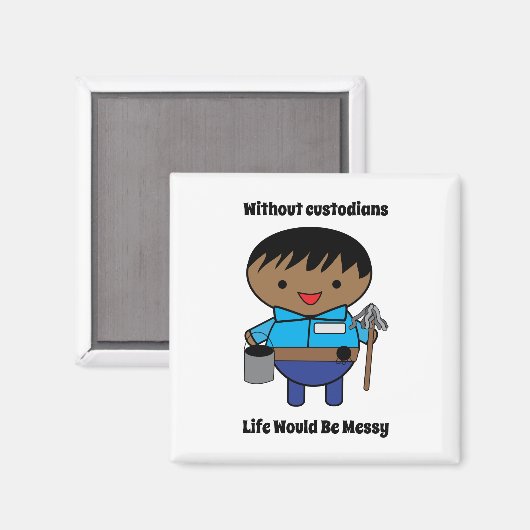 カストディオン小使い人生の汚れた黒男 マグネット (正面/裏面)