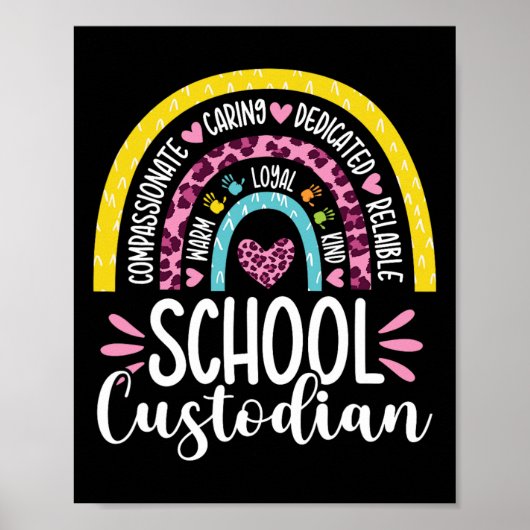 カストディンバッテリー生命学校の清掃員レインボー ポスター (正面)