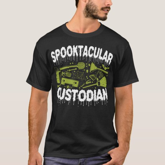 カストディージャナーSpooktacularカストディオハロウィーン Tシャツ (正面)