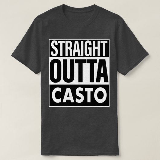 カストネームストレートアウトタカスト Tシャツ (デザイン正面)