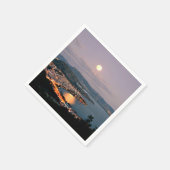 カストリア、風景写真 スタンダードカクテルナプキン (角)