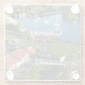 カストリーサンルシアカリブの島 ガラスコースター (裏面)