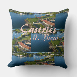 カストリーサンルシアカリブの島 クッション